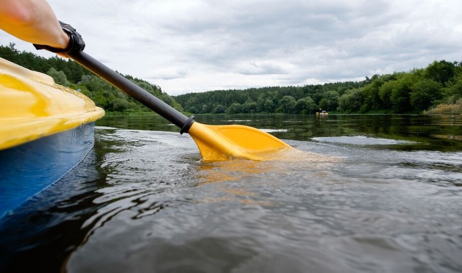 the Delaware River kayaking