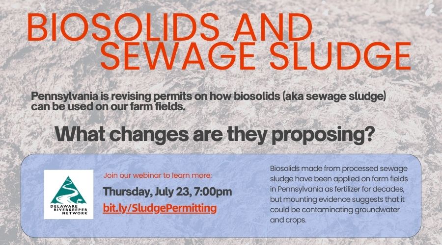 Webinar Explaining PA’s Proposed Sewage Sludge Permit Revisions