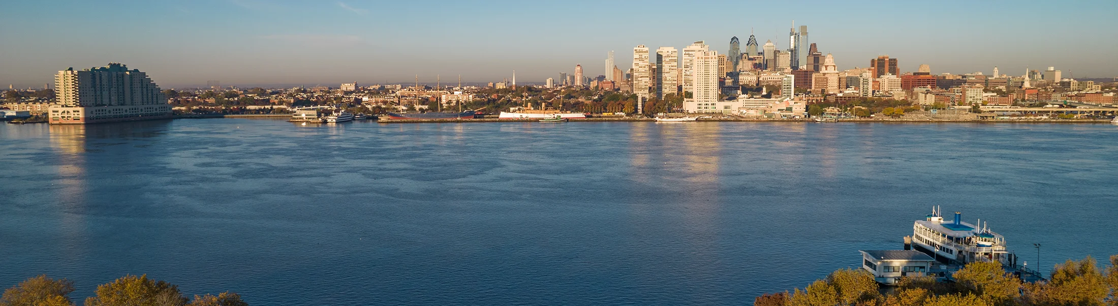 River with Philadelphia view